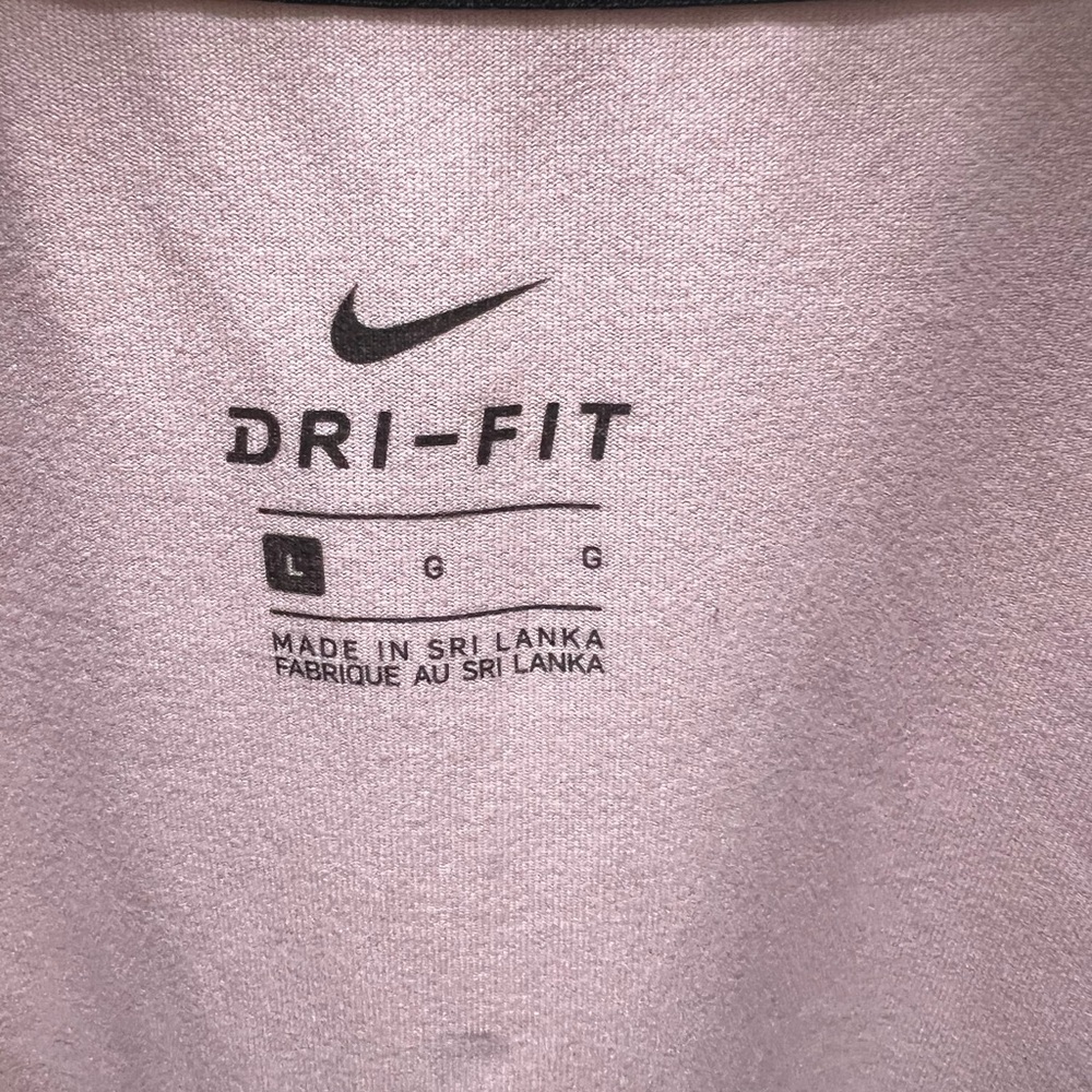 Nike Light Pink Long Sleeve Dri-FIT Crew Top - Picture 3 of 4